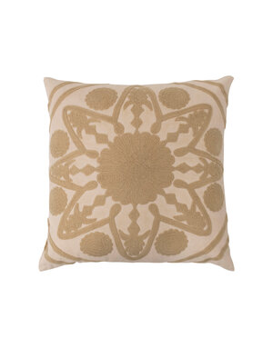 Neutral Embroidered Pillow