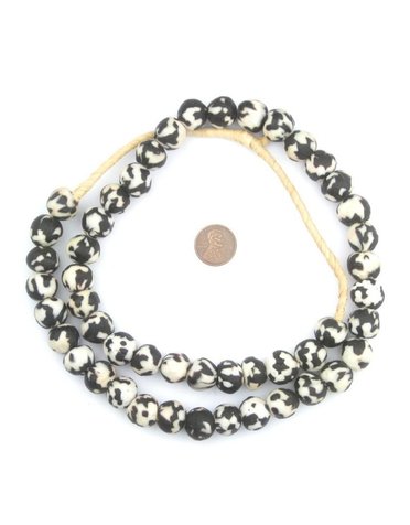 Recycled Glass Beads 14mm Assorted Colors