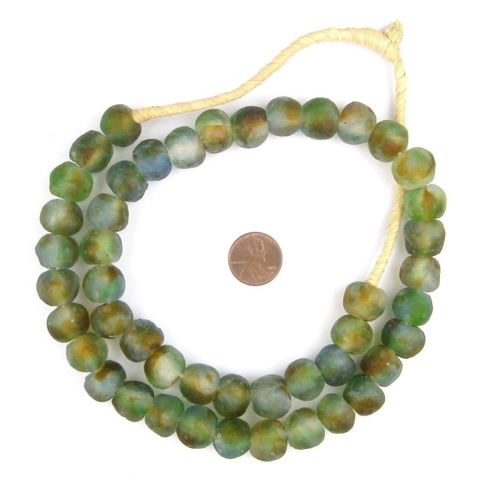 Recycled Glass Beads 14mm Assorted Colors