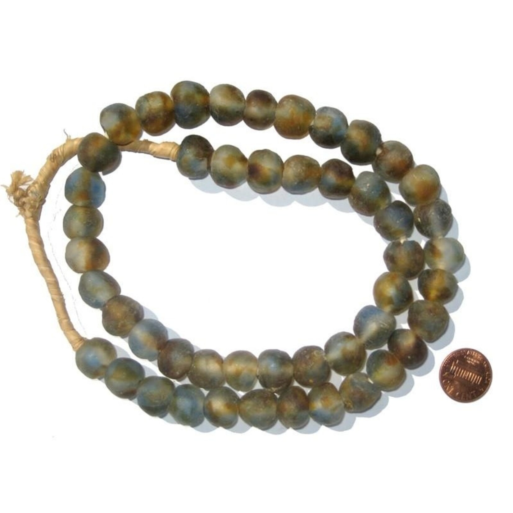 Recycled Glass Beads 14mm Assorted Colors