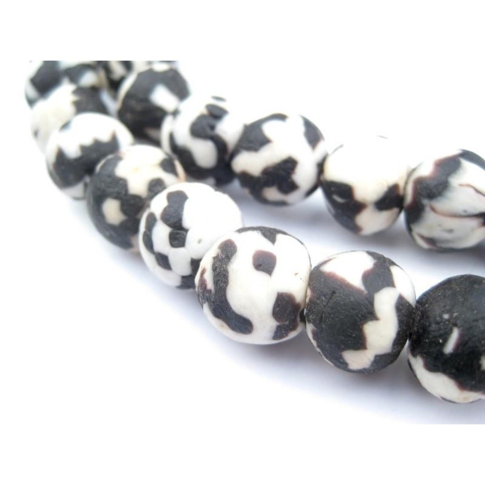 Recycled Glass Beads 14mm Assorted Colors