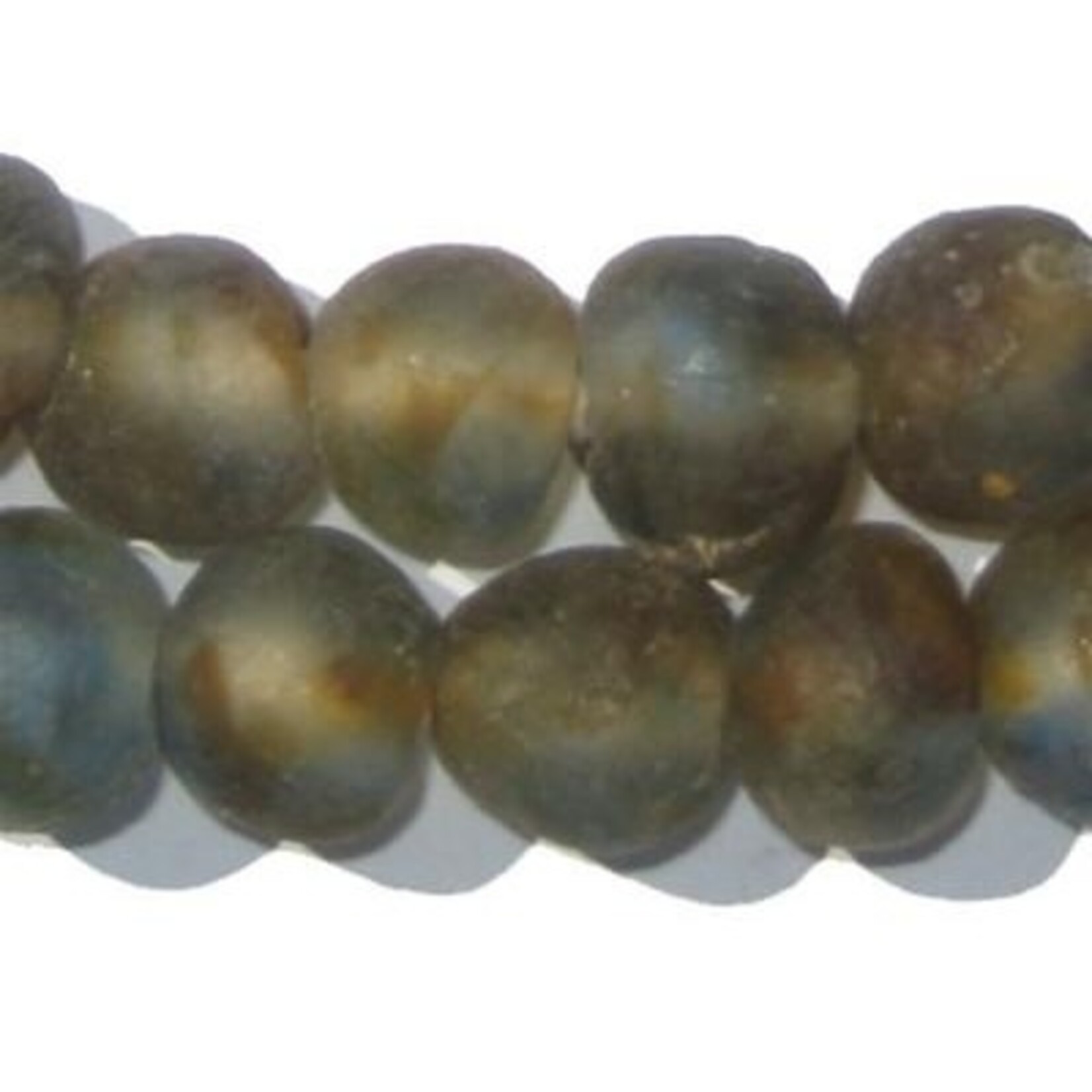 Recycled Glass Beads 14mm Assorted Colors