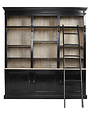 Cambridge Library w/Ladder - Black/Natural, Available for local pick up