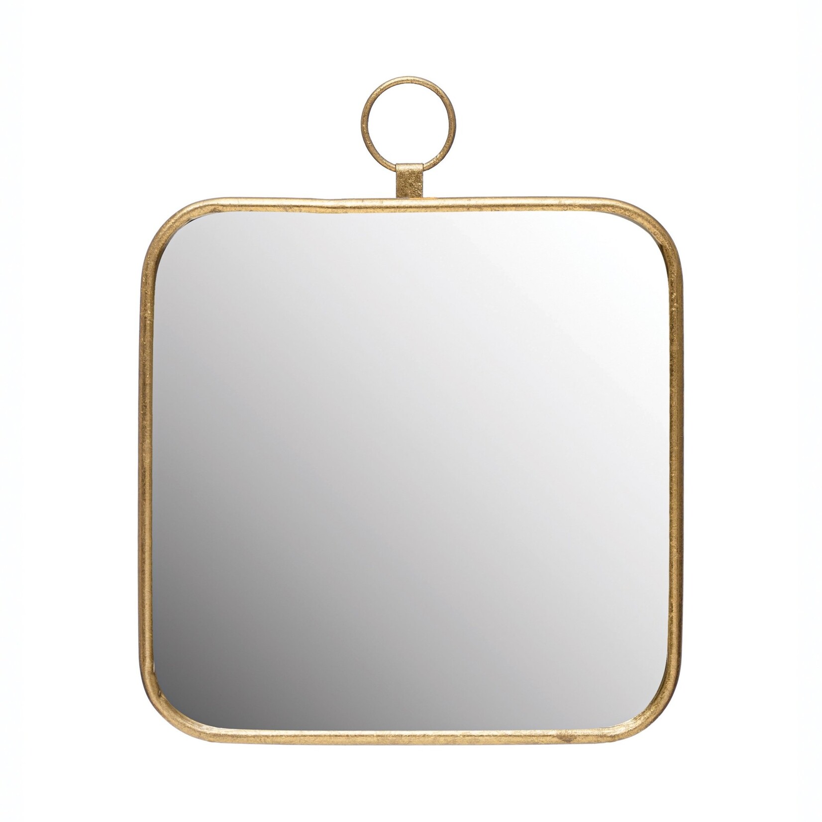 Metal Framed Wall Mirror w/ Circle, 16"x 20"