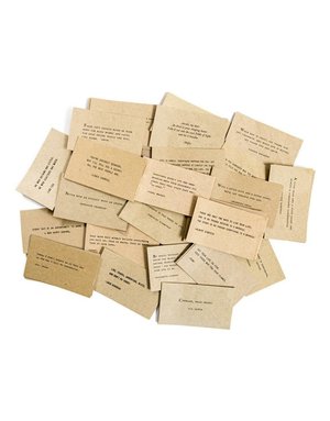 Gathered Thoughts Quotes Paper, 5x3",  Priced Individually