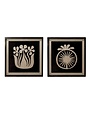Square Wood Wall Decor w/ Abstract Flower, 20x20