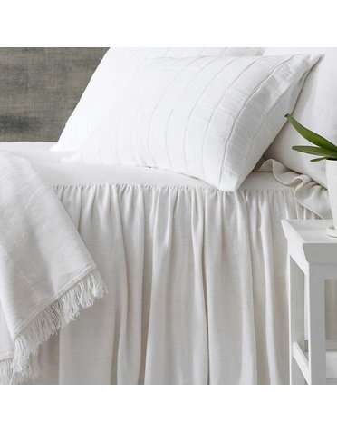 Wilton Cotton Bedspread, Queen, White