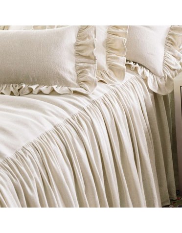 Wilton Bedspread, King, Natural