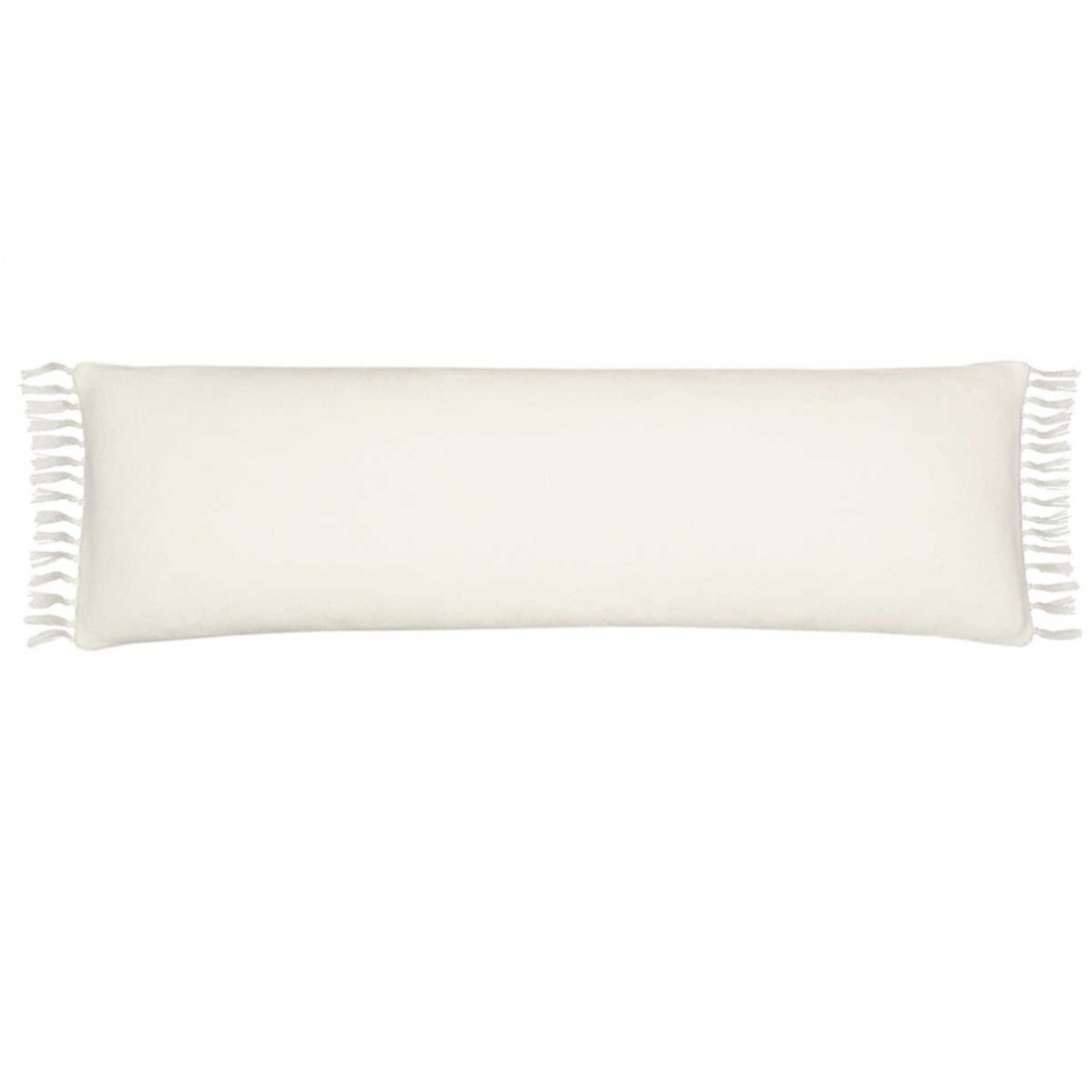 Logan Lumbar Pillow, White, 18x58 w/ Insert
