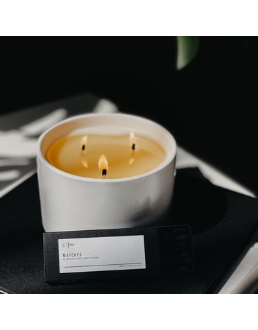 Vessel Candle Black Matches [candle not included]
