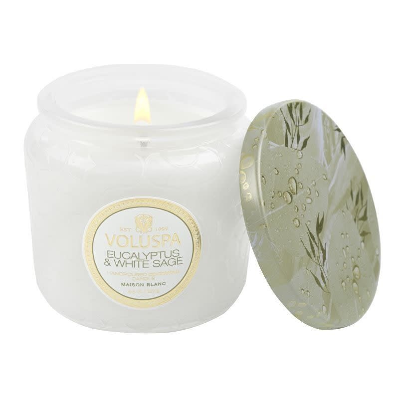 Voluspa  Eucalyptus Petite Jar Candle, 4.5oz