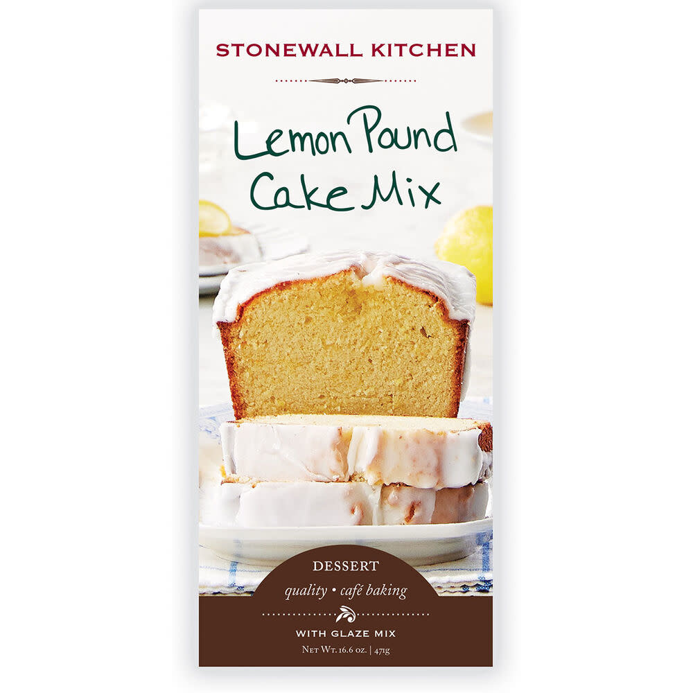 Stonewall Kitchen Lemon Pound Cake Mix w/ Glaze Mix, 16.6 oz