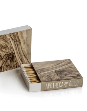Apothocary Matches Wood Box, 120 Pack, 4"