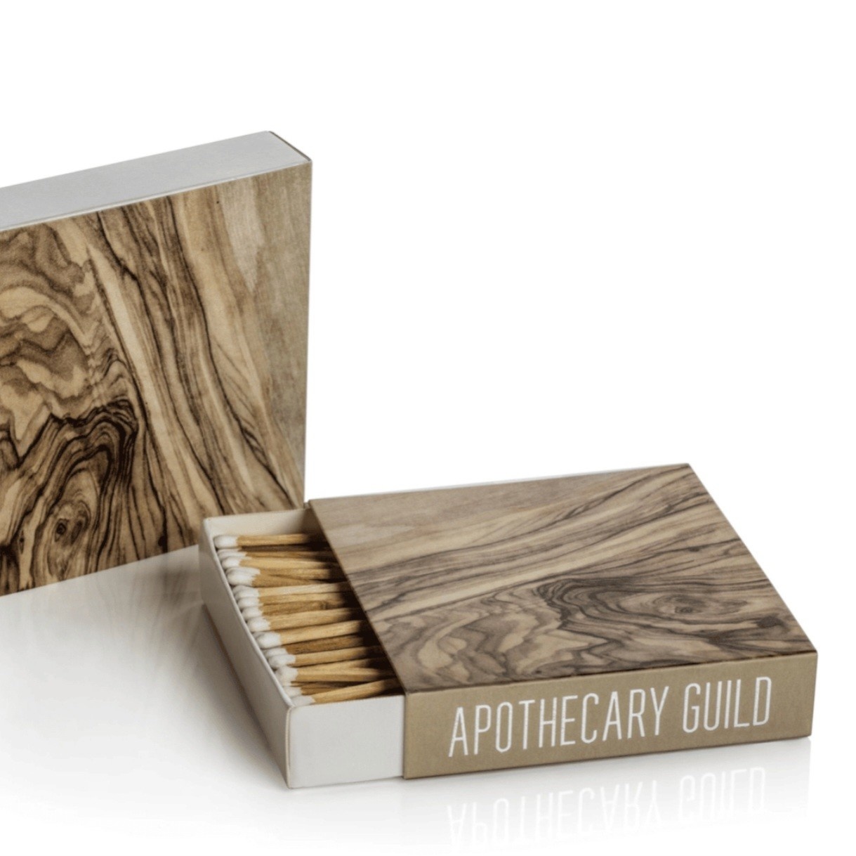 Curated Matches Wood Box, 120 Pack, 4"