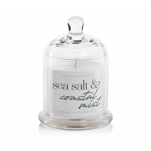 Apothocary Candle Dome Jar, Sea Salt & Coastal Mist 10 oz