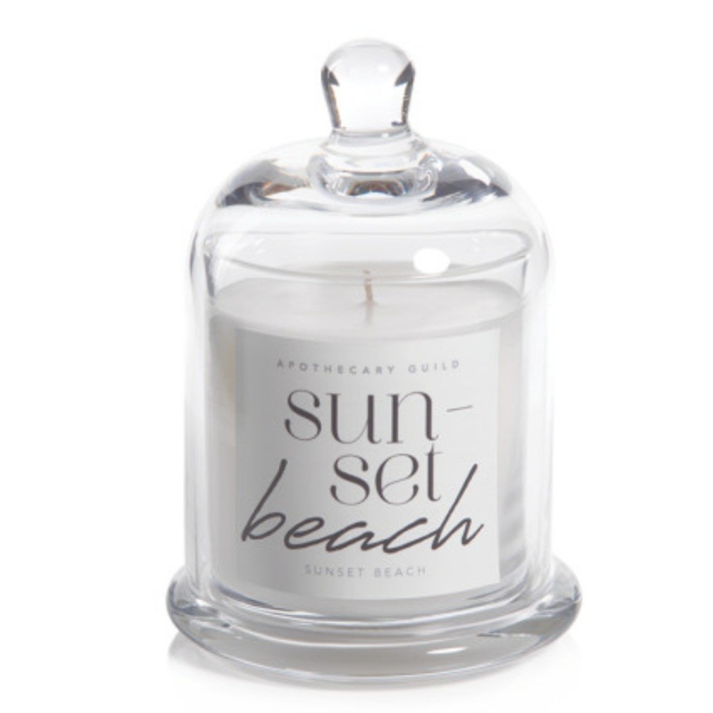 Apothocary Candle Dome Jar, Sunset Beach, 10 oz