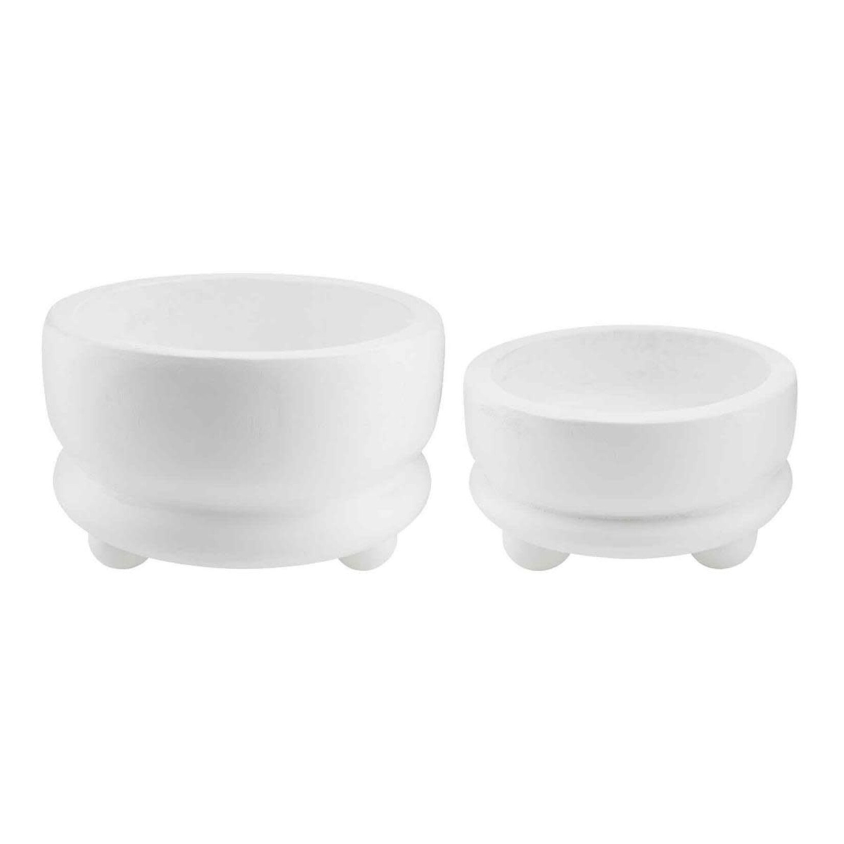 White Footed Bowl, Large