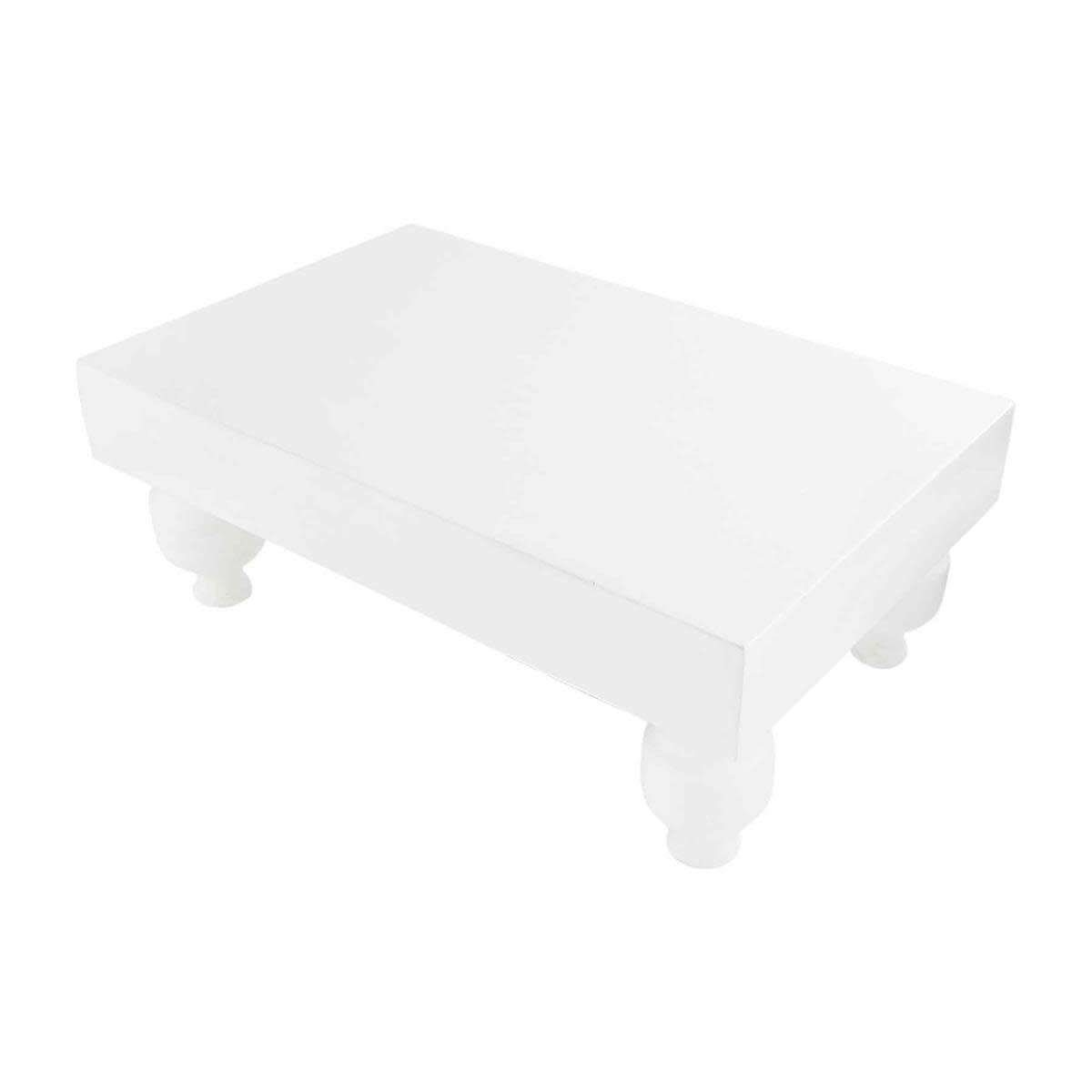 White Serving Stand, 12.5 in.  x 20.25 in.