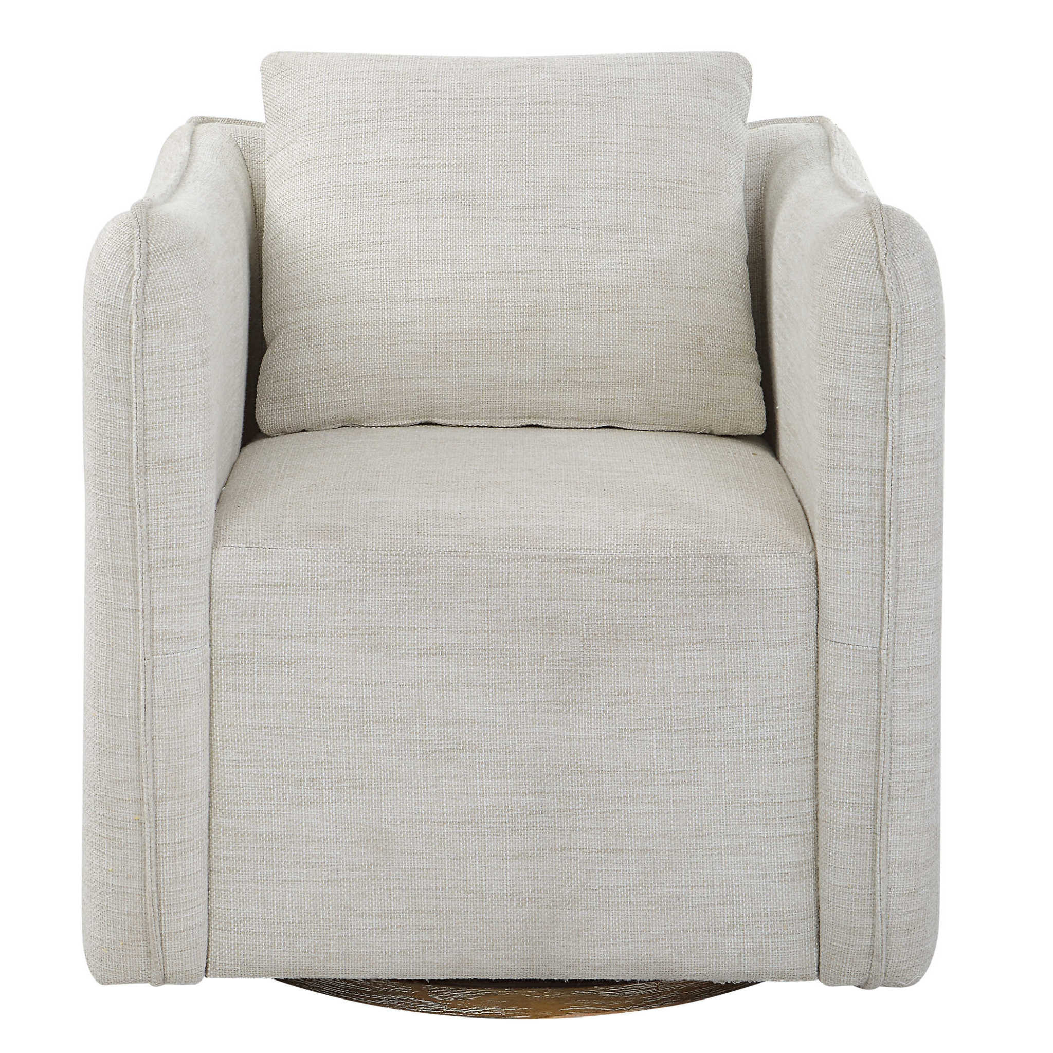 Corben Swivel Chair, White, 29 x 30 x 29 Furniture Available for Local Delivery or Pick Up