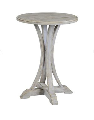 Zach Side Table (Cottage White), Available for local pick up