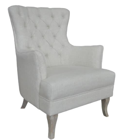 Brayden Chair, Cotton Boll, 29 x 32 x 39, Furniture Available for Local Delivery or Pick Up