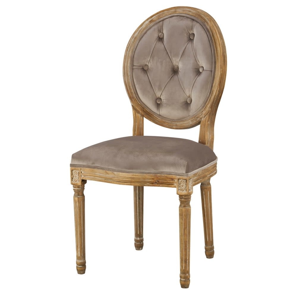 Meg Tufted Side Chair, Chantel Ash, 20 x 24 x 39 Furniture Available for Local Delivery or Pick Up