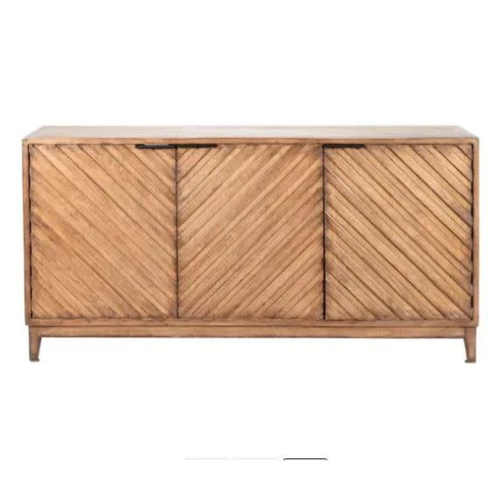 Aurora 3 Door Cabinet, Antique Natural, 67 X 18 X 34
