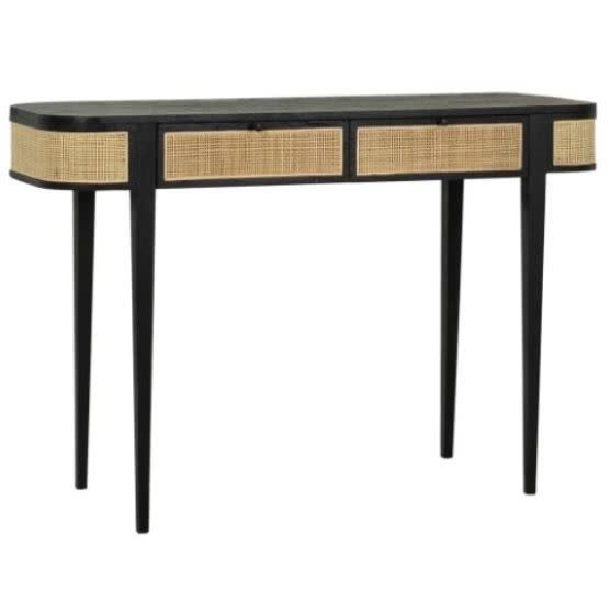 Benz Console Table, Black, 48 x 16 x 30 Furniture Available for Local Delivery or Pick Up