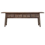Reclaimed Pine Wood Console Table 70 x 15 x 24