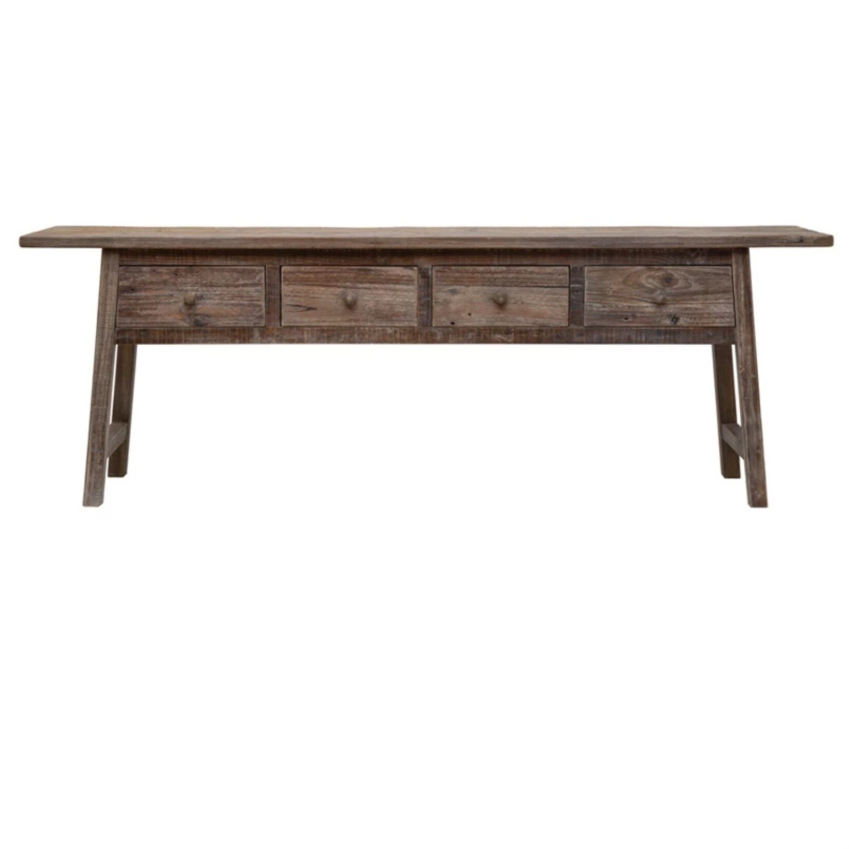 Reclaimed Pine Wood Console Table 70 x 15 x 24