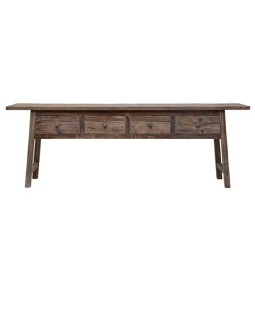 Reclaimed Pine Wood Console Table 70 x 15 x 24 Furniture Available for Local Delivery or Pick Up