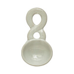 Stoneware Spoon w/ Twisted Handle, 5.5" x 3"