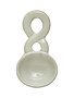 Stoneware Spoon w/ Twisted Handle, 5.5" x 3"