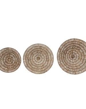 Woven Banana Bark Wall Decor, Large, 27-1/2" x 5-3/4"H, Available for local pick up