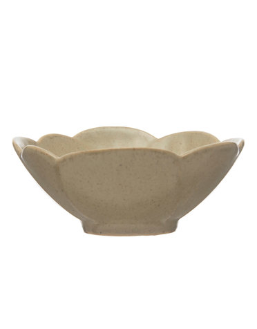 Stoneware Flower Shaped Bowl, 5 Round