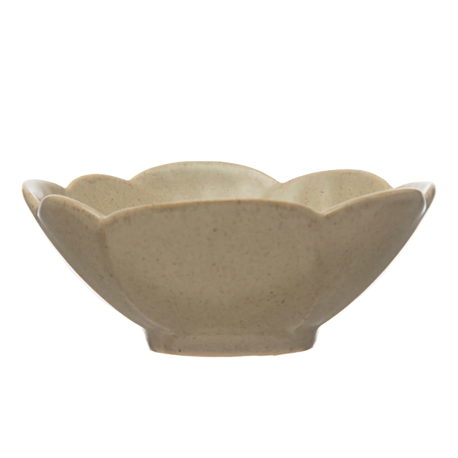 Stoneware Flower Shaped Bowl, 5 Round