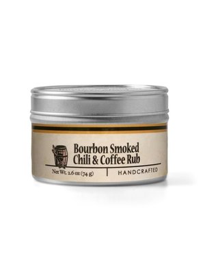 Bourbon Barrel Foods  Smoked Chili Coffee Rub Tin, 3.5 oz.