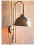 Metal Wall Light w/Antique Brass Finish, 15.5"x10"  Available for local pick up