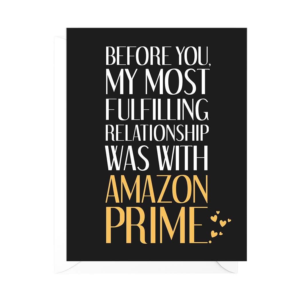 Fulfilled by Amazon Prime Funny Valentine's Day Card