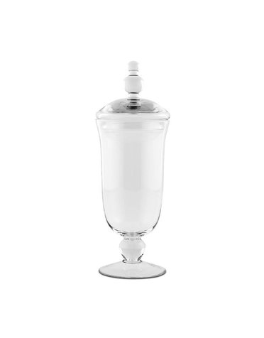 Large Glass Apothecary Candy Jar Footed Vase With Lid, Available for local pick up
