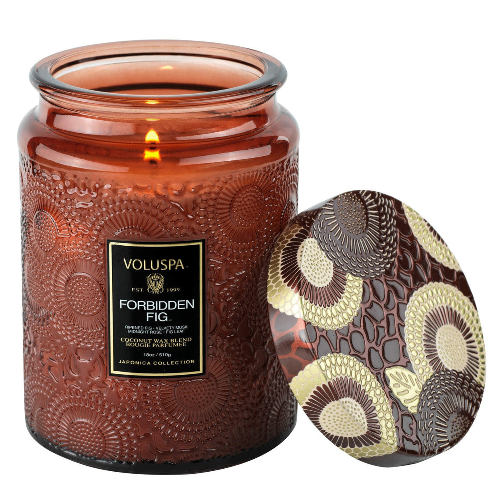 Voluspa Forbidden Fig Candle Jar, Large, 18 oz