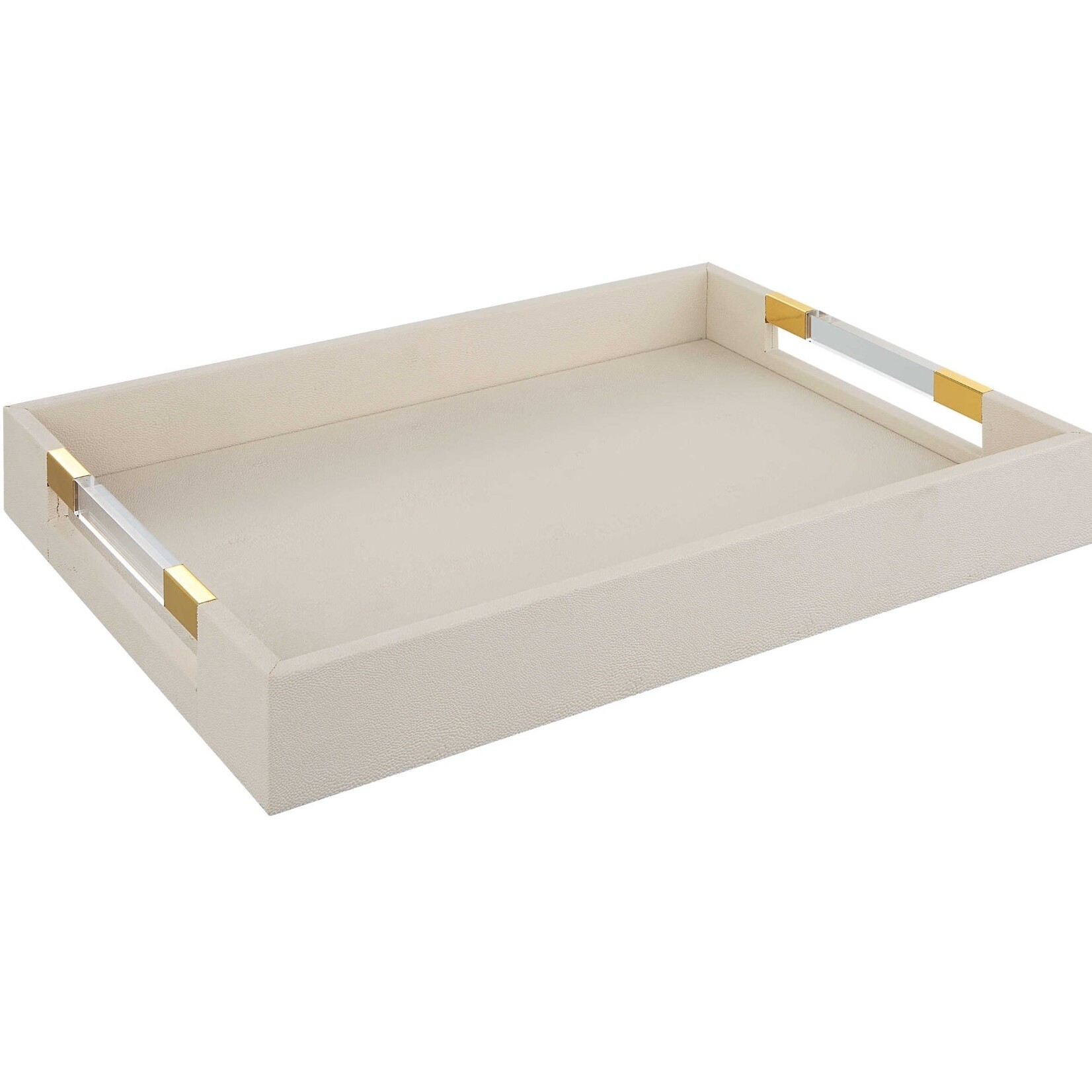 Wessex Tray, White, 19 W X 3 H X 14 D