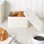 Cotterdale Cake/Biscuit Tin With Marble Lid - Smoked White