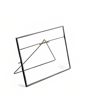 Horizontal Standing Picture Frame, Zinc Finish, 10x8"
