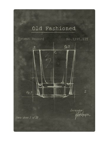 Barware Old Fashioned Fabric Gallery Wrapped Wall Art, 12 x 18, Available for local pick up