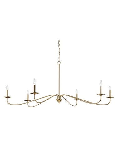 Hunter Chandelier, 61"x26" Also available in black