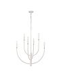 Continuance 6- Light Chandelier, White Coral, 30"x 38" Available for local pick up