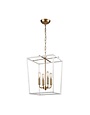 Kingdom Chandelier, White & Aged Brass, 14x17 Available for local pick up