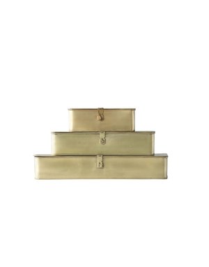 Decorative Metal Boxes, Brass LG