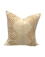 Terracotta Mudcloth Pillow, 18x18
